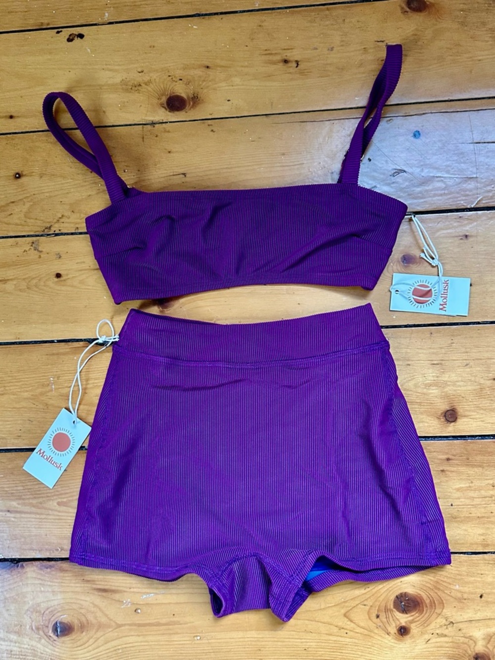 NWT Mollusk Surf Shop Ribbed Bikini Set